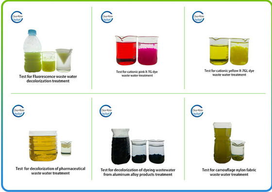 Kemurnian tinggi Dyeing Sewage Treatment Liquid Chemical Water Decoloring Agent