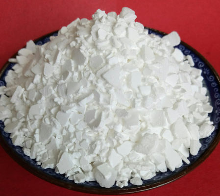Bahan Kimia Pengolahan Air Serpihan Bubuk Kalsium Klorida Dihidrat 74% Canggih Industri Tanaman