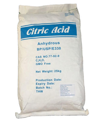 Asam sitrat Anhydrous Monohydrate White Powder Untuk Pengolahan Air Limbah Industri Cas No 77-92-9