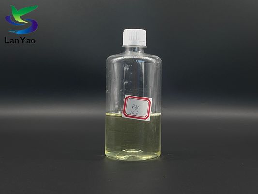 Pengolahan air transparan kekuningan PAC cair dengan kandungan 10-18% untuk penghapusan COD BOD yang efektif